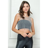 Pearl Mesh Tank Top